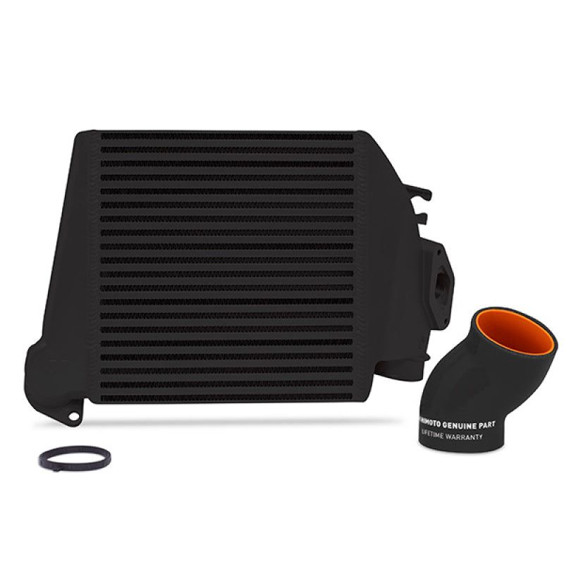 Mishimoto 08-14 Subaru WRX Top-Mount Intercooler Kit - Powder Coated Black & Black Hoses-tuningsupply.com