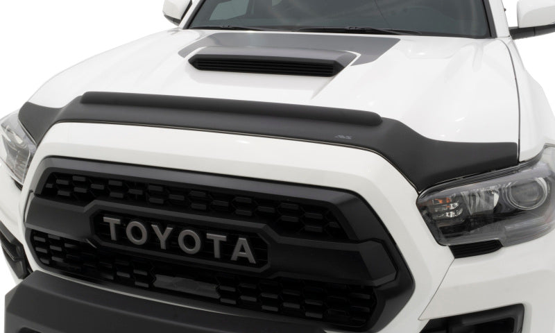 AVS 12-15 Toyota Tacoma Aeroskin II Textured Low Profile Hood Shield - Black-tuningsupply.com