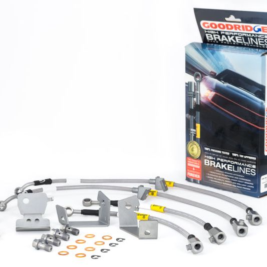 Goodridge 05-14 Ford Mustang (w/ABS) Stainless Steel Brake Line Kit-tuningsupply.com