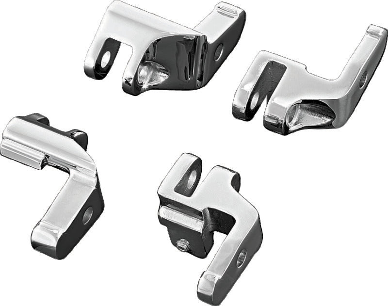 Kuryakyn Floorboard Relocator Brackets 17-23 Touring Chrome-tuningsupply.com