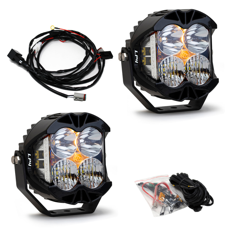 Baja Designs Jeep JL/JT Rubicon Steel Bumper LED Light Kit LP4-tuningsupply.com