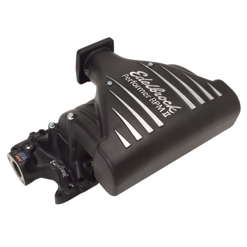 Edelbrock Intake Manifold Ford Mustang 5 0L Performer RPM II Manifold Black Finish-tuningsupply.com