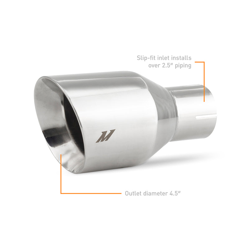 

Mishimoto MMEXH-TIP-DW25P - MISMMEXH-TIP-DW25P - Mishimoto Clamp-on Double Wall Exhaust Tip 2.5 Inlet Slash Cut - polished - Shipped in Europe - Tuningsupply.com
