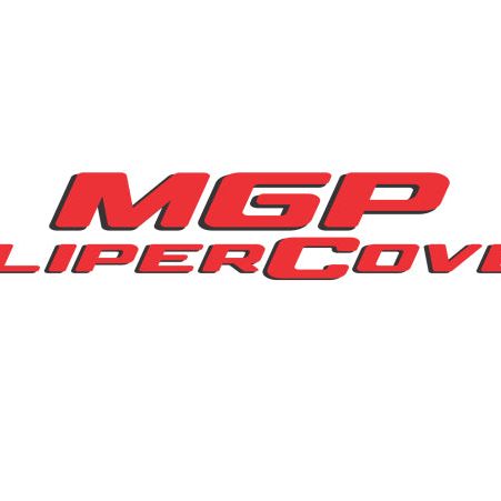 MGP Rear set 2 Caliper Covers Engraved Rear GT500 Shelby & Cobra Black finish silver ch-tuningsupply.com