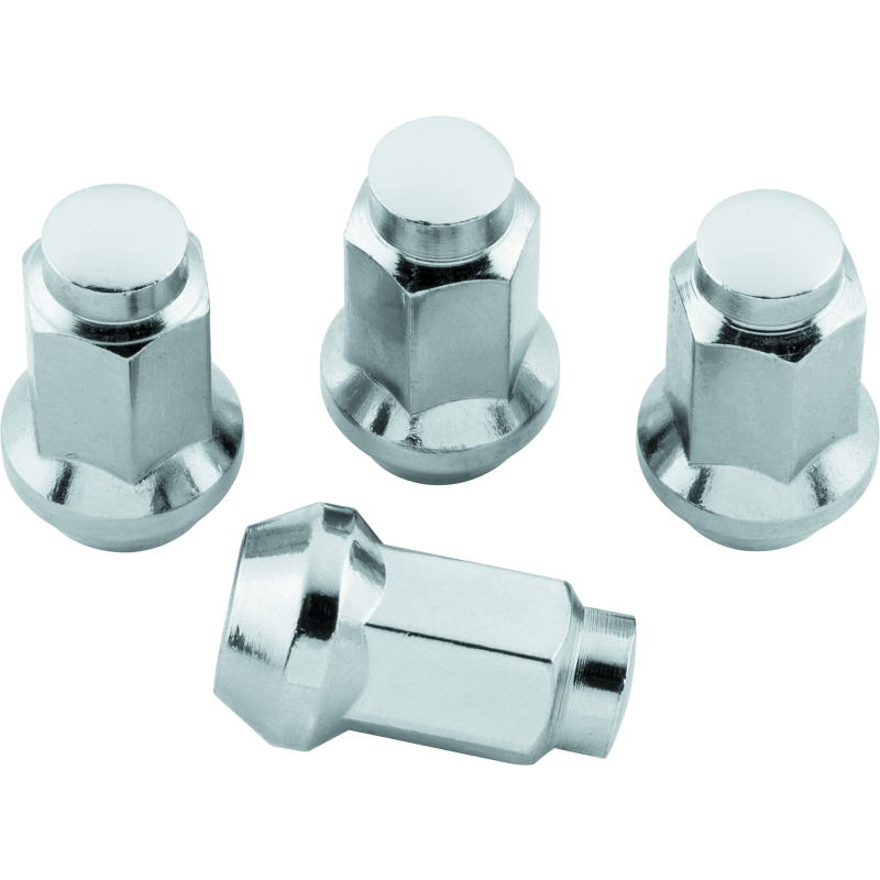 QuadBoss Lug Nuts 3/8in-24 - 14mm-Od - Chrome  - Box of 4-tuningsupply.com