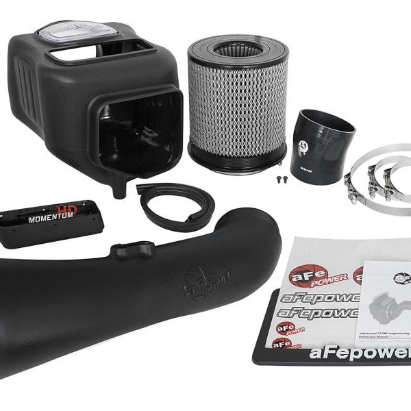 aFe Momentum HD Pro DRY S 2017 GM Diesel Trucks V8-6.6L Cold Air Intake System-tuningsupply.com