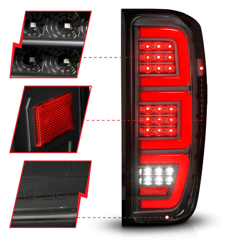

ANZO 311457 - ANZ311457 - ANZO 19-23 GMC Sierra 1500/2500HD/3500HD Black Replacement Full LED Bar Tail Light - Shipped in Europe - Tuningsupply.com
