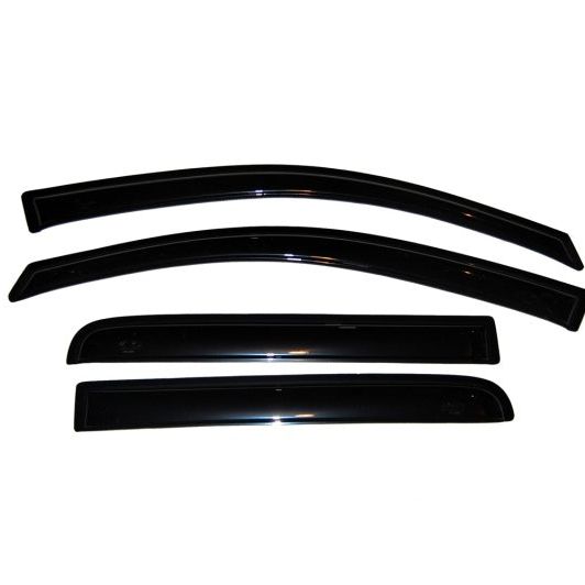 AVS 04-15 Nissan Titan Crew Cab Ventvisor Outside Mount Window Deflectors 4pc - Smoke-tuningsupply.com