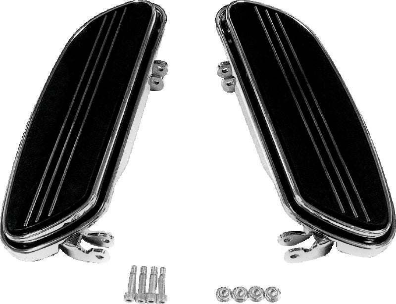 Bikers Choice 86-Up FLH FLT Chrome Extended Floorboard Kit-tuningsupply.com