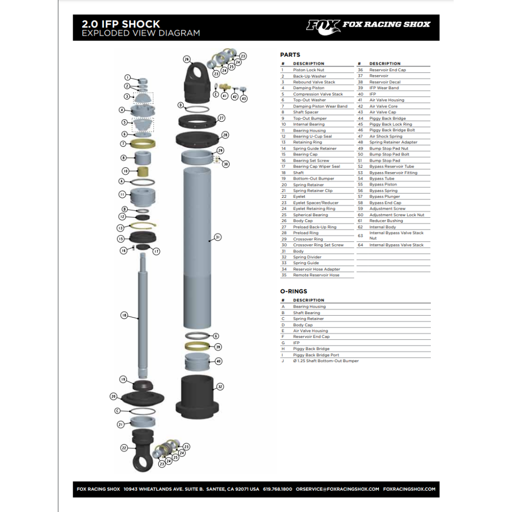 Fox Replacement Sleeve - .506in ID x .625in OD x 1.480in TLG (Steel/Clear Zinc)-tuningsupply.com