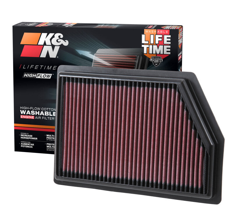 

K&N Engineering 33-5009 - KNN33-5009 - K&N Replacement Panel Air Filter for 2014 Jeep Cherokee 2.4L/3.2L - Shipped in Europe - Tuningsupply.com

