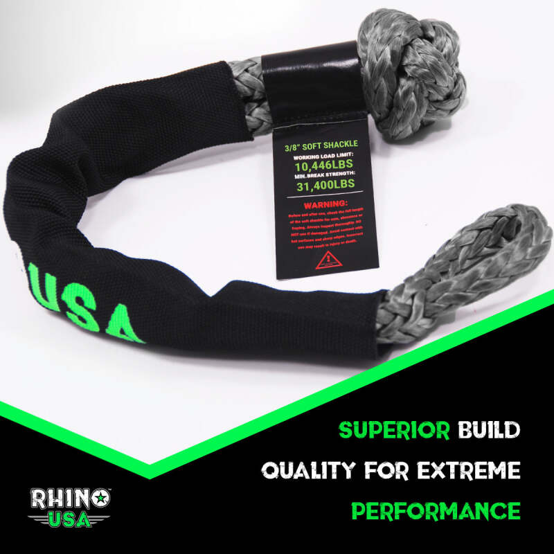 

Rhino USA SFTSHACK-12-GRY-1 - RSASFTSHACK-12-GRY-1 - Rhino USA Synthetic Soft Shackle Gray - Shipped in Europe - Tuningsupply.com
