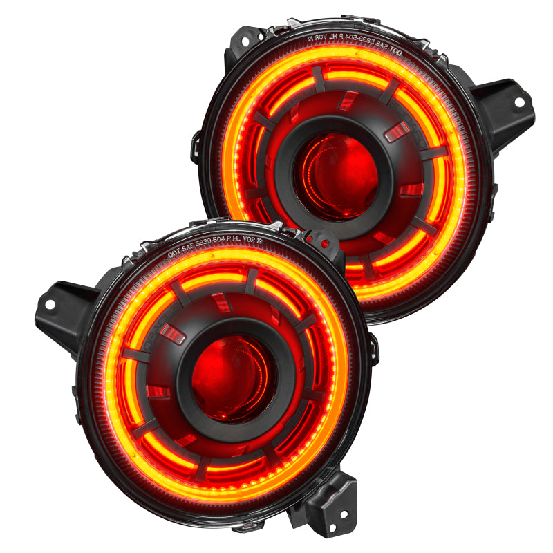 Oracle Oculus Bi-LED Projector Headlights for Jeep JL/Gladiator JT - w/ Simple Cntrl SEE WARRANTY-tuningsupply.com