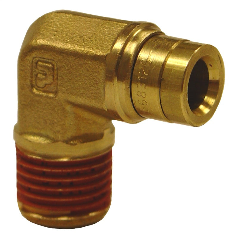 Firestone Male 1/4in. Push-Lock x 1/4in. NPT 90 Degree Elbow Air Fitting - 2 Pack (WR17603462)-tuningsupply.com