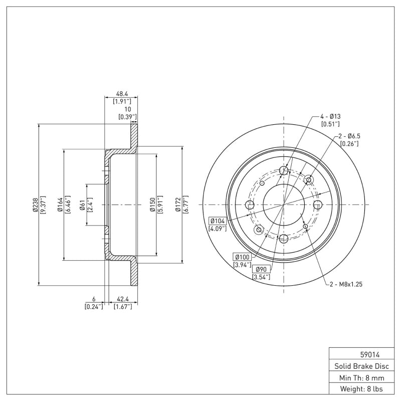

DFC 600-59014 - DFC600-59014 - DFC 90-01 Acura Integra Rear Brake Rotor - Shipped in Europe - Tuningsupply.com
