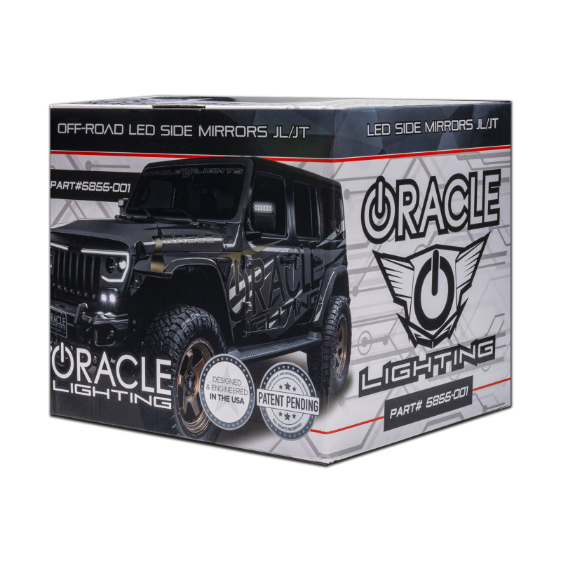 

ORACLE Lighting 5855-001 - ORL5855-001 - Oracle Lighting LED Off-Road Side Mirrors for Jeep Wrangler JL / Gladiator JT - Shipped in Europe - Tuningsupply.com
