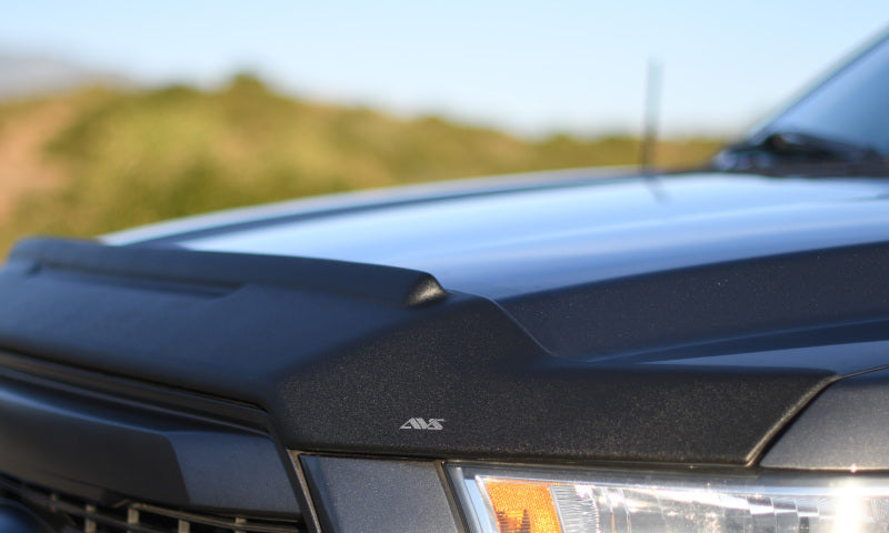 AVS 09-14 Ford F-150 Aeroskin II Textured Low Profile Hood Shield - Black-tuningsupply.com