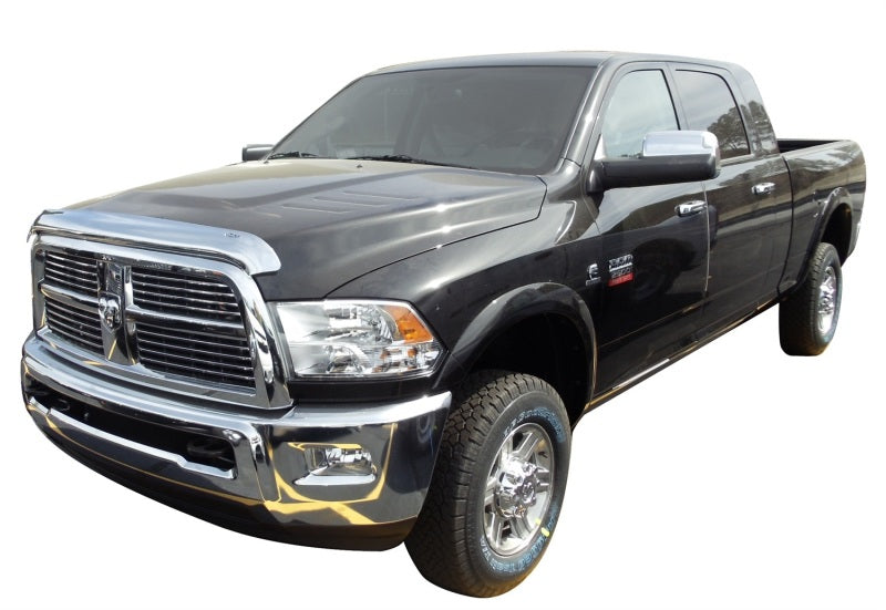 AVS 10-18 Dodge RAM 2500 High Profile Hood Shield - Chrome-tuningsupply.com