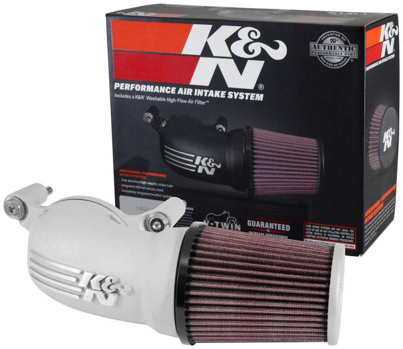 

K&N Engineering 57-1137S - KNN57-1137S - K&N 01-17 Harley-Davidson Softail / Dyna FI Performance Air Intake System Silver - Shipped in Europe - Tuningsupply.com
