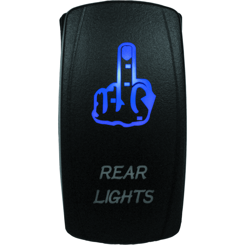 DragonFire Racing Lighted Switch Finger Rear Light On/Off Blue-tuningsupply.com