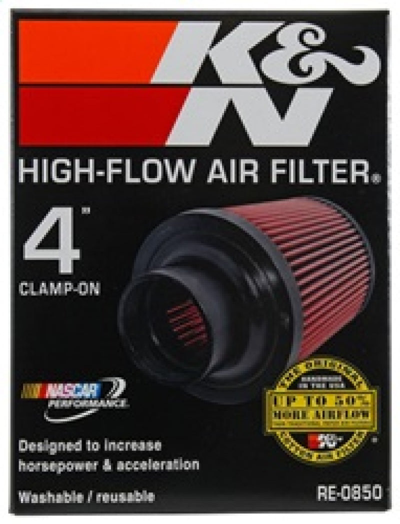 

K&N Engineering RE-0850 - KNNRE-0850 - K&N Universal Air Filter (4in. Flange / 6in. Base OD / 4-5/8in. Top OD / 6in. Height) - Shipped in Europe - Tuningsupply.com

