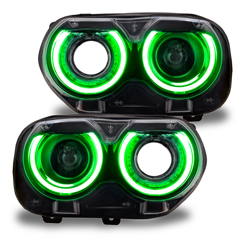 Oracle 15-21 Dodge Challenger RGB+W Headlight DRL Upgrade Kit - ColorSHIFT - BC1 SEE WARRANTY-tuningsupply.com