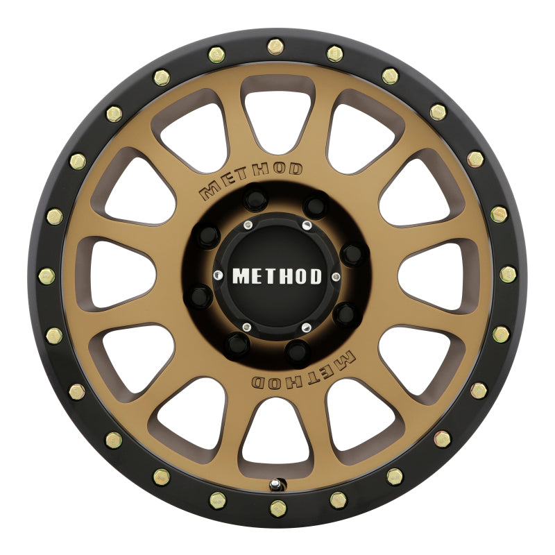 
  

Method Wheels MR30578580900 - MRWMR30578580900 - Method MR305 NV 17x8.5 0mm Offset 8x6.5 130.81mm CB Method Bronze/Black Street Loc Wheel - Shipped in Europe - Tuningsupply.com

