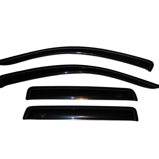 AVS 07-10 Mitsubishi Outlander Ventvisor Outside Mount Window Deflectors 4pc - Smoke-tuningsupply.com