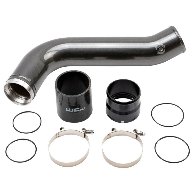 Wehrli 20-24 Chevrolet 6.6L L5P Duramax Passenger Side 3.5in Intercooler Pipe - Gloss Black-Intercooler Pipe Kits-Wehrli-WCFWCF100381-GB-SMINKpower Performance Parts