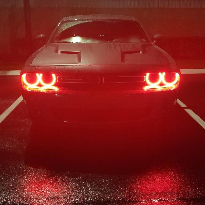 Oracle 15-21 Dodge Challenger Dynamic Surface Mount Headlight Halo Kit - ColorSHIFT - Dynamic-Fog Lights-ORACLE Lighting-ORL3990-332-SMINKpower Performance Parts