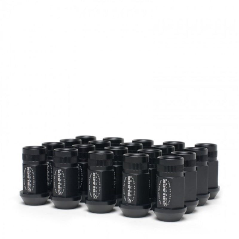 Skunk2 12 x 1.5 Forged Lug Nut Set (Black Series) (16 Pcs.)-Lug Nuts-Skunk2 Racing-SKK520-99-0853-SMINKpower Performance Parts