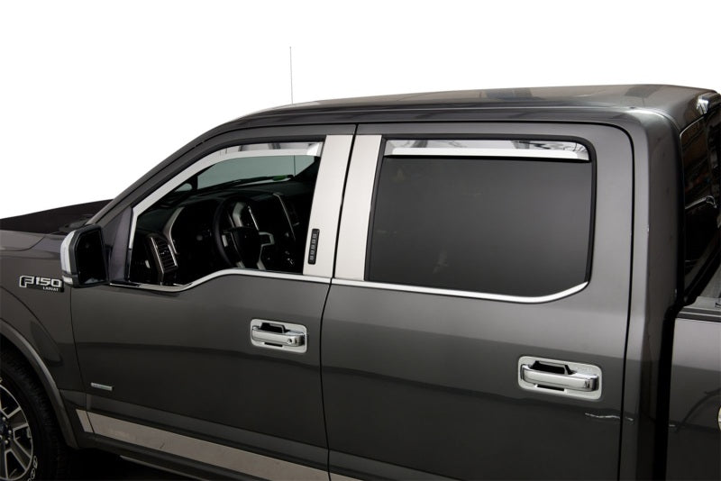 

Putco 480065 - PUT480065 - Putco 17-20 Ford SuperDuty - Crew Cab (Set of 4) Element Chrome Window Visors - Shipped in Europe - Tuningsupply.com
