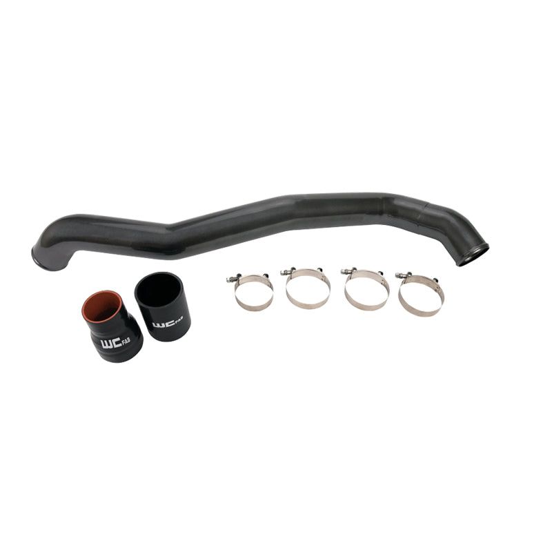 Wehrli 11-16 Chevrolet 6.6L LML Duramax Driver Side 3in Intercooler Pipe - Gloss Black-Intercooler Pipe Kits-Wehrli-WCFWCF100353-GB-SMINKpower Performance Parts