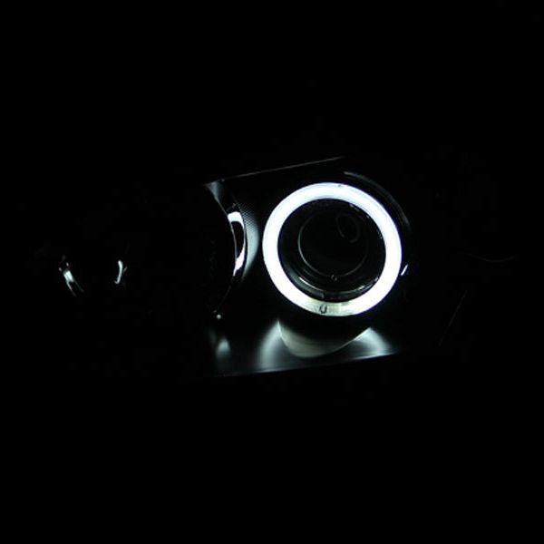 ANZO 2004-2008 Mazda 3 Projector Headlights w/ Halo Black (CCFL)-tuningsupply.com