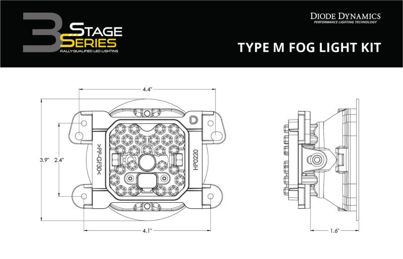 

Diode Dynamics DD7045 - DIODD7045 - Diode Dynamics SS3 Sport Type M Kit ABL - Yellow SAE Fog - Shipped in Europe - Tuningsupply.com
