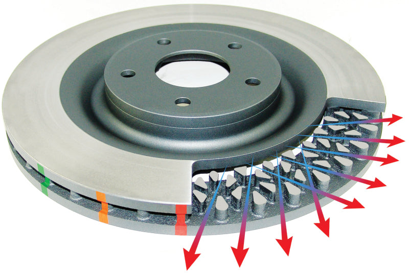 DBA 12-19 Jeep Grand Cherokee SRT8 5000 Series Drilled Front Brake Rotor 2 Piece w/ Hats-tuningsupply.com