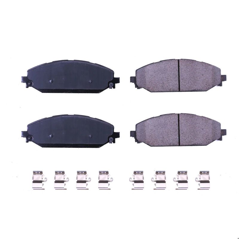 Power Stop 2019 Ram 1500 Front Z17 Evolution Ceramic Brake Pads w/Hardware-tuningsupply.com