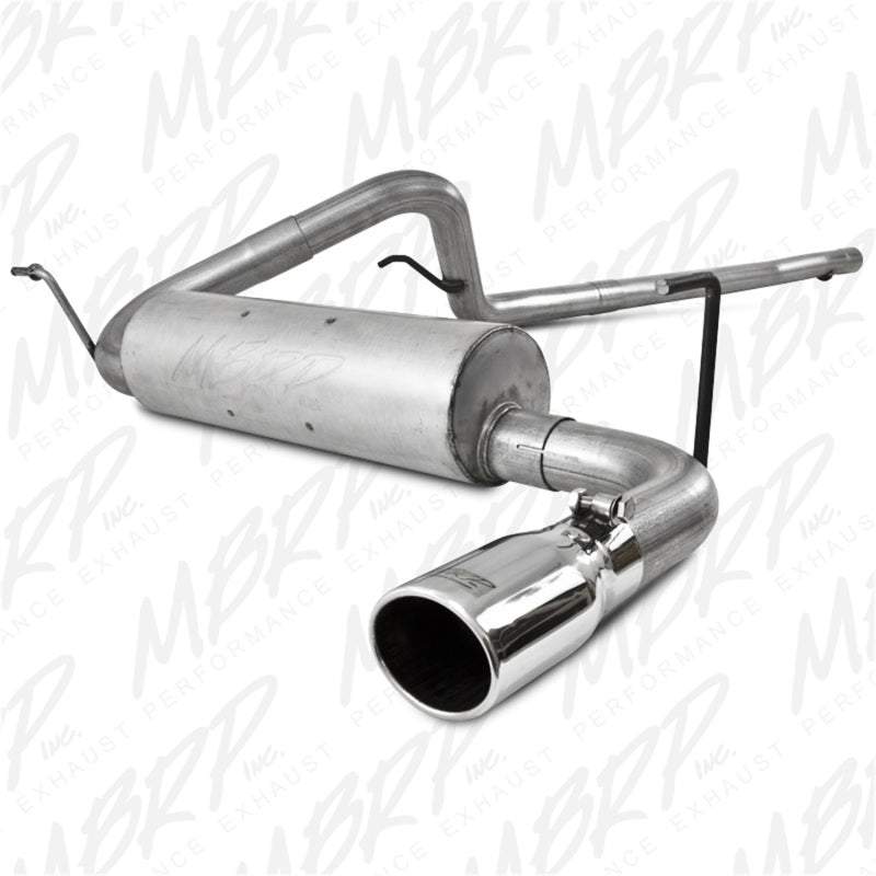 MBRP 2007-2009 Jeep Wrangler 4dr 3.8L V6 Cat Back Single-tuningsupply.com