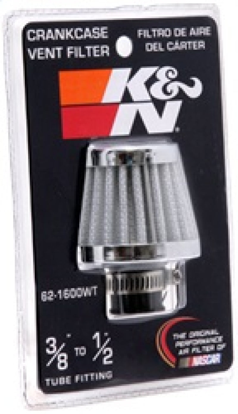 

K&N Engineering 62-1600WT - KNN62-1600WT - K&N 2in Base OD x .375in Flange ID x 1.75in H Rubber Base Crankcase Vent Filter - White - Shipped in Europe - Tuningsupply.com
