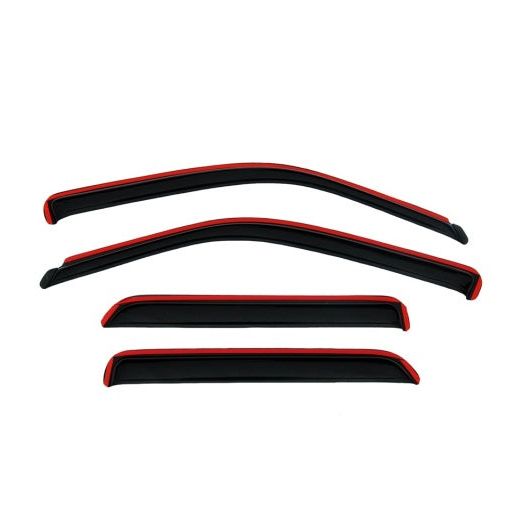 AVS 05-10 Jeep Grand Cherokee Ventvisor In-Channel Front & Rear Window Deflectors 4pc - Smoke-tuningsupply.com