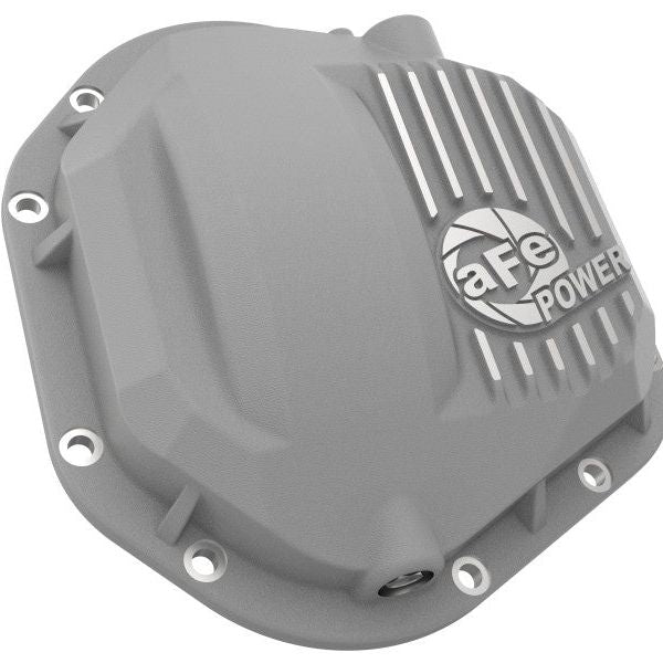 afe Front Differential Cover (Raw; Street Series); Ford Diesel Trucks 94.5-14 V8-7.3/6.0/6.4/6.7L-tuningsupply.com