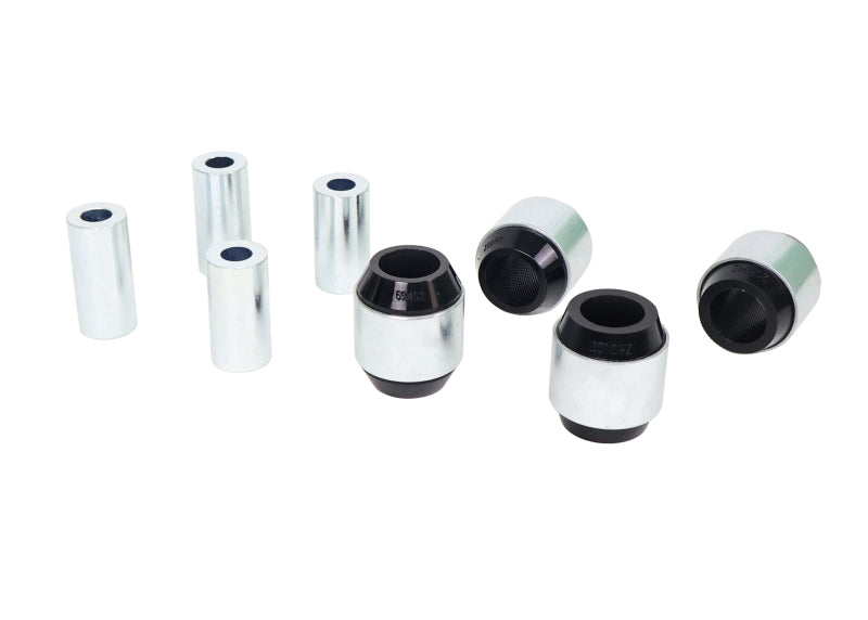 

Whiteline W63646 - WHLW63646 - Whiteline Rear Lower Forward Inner & Outer Bushing Kit - Shipped in Europe - Tuningsupply.com
