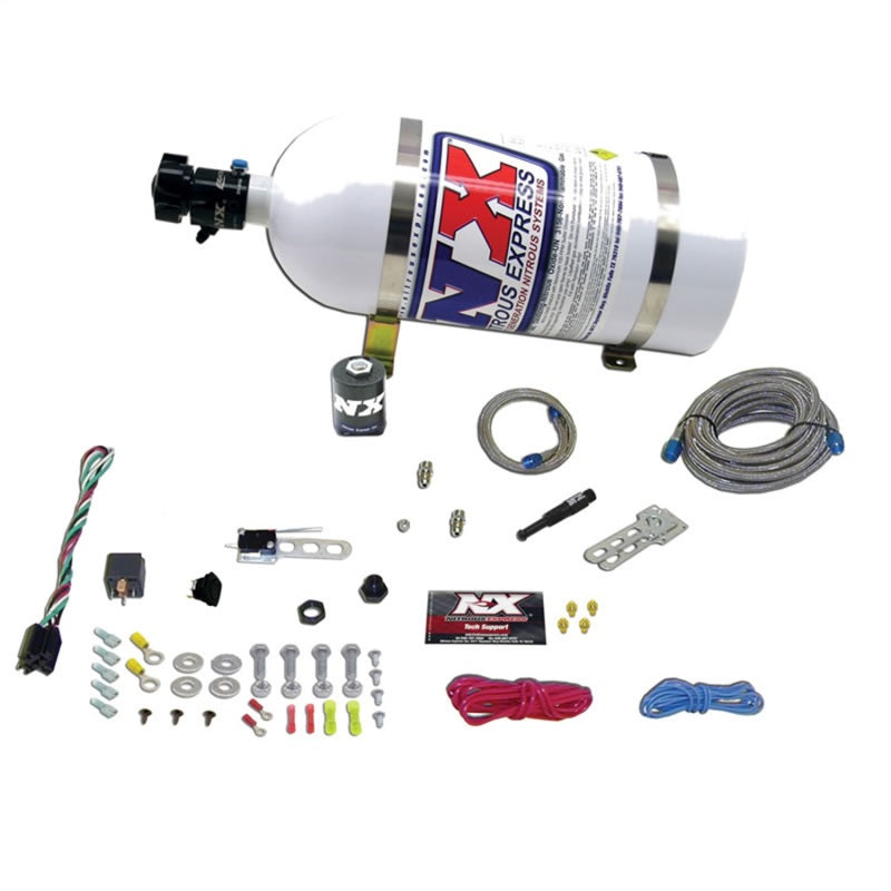 Nitrous Express Dry EFI Single Nozzle Nitrous Kit (35-150HP) w/15lb Bottle-tuningsupply.com