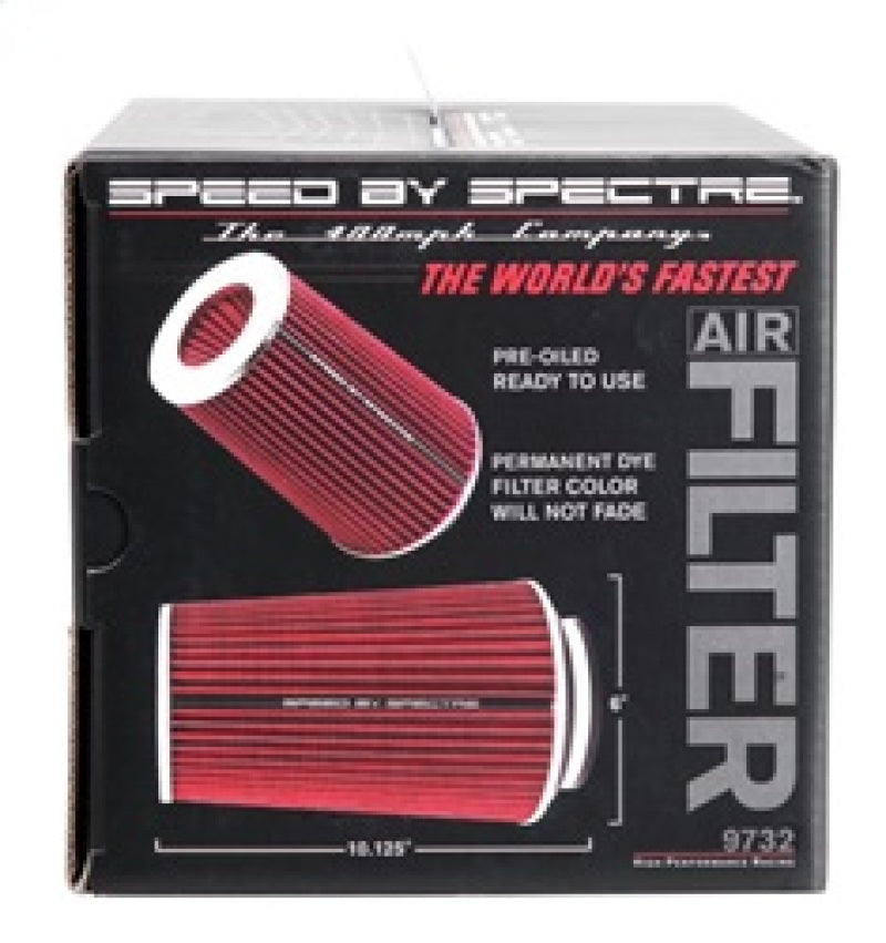 

Spectre 9732 - SPE9732 - Spectre Adjustable Conical Air Filter 9-1/2in. Tall (Fits 3in. / 3-1/2in. / 4in. Tubes) - Red - Shipped in Europe - Tuningsupply.com
