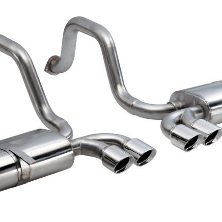 Corsa 1997-2004 Chevrolet Corvette C5 Z06 5.7L V8 Polished Sport Axle-Back Exhaust-tuningsupply.com