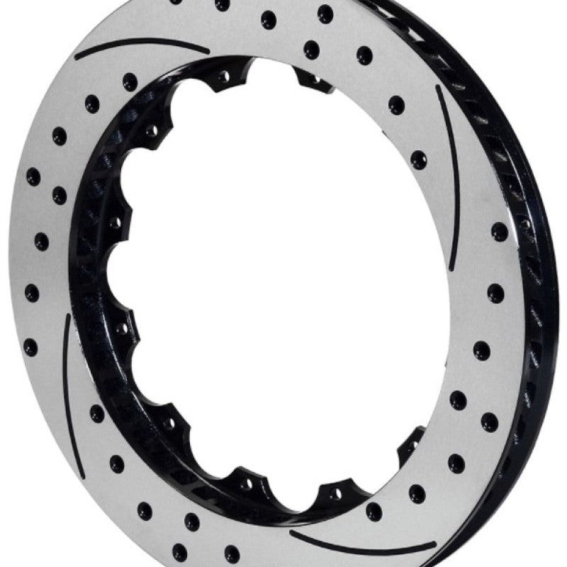 Wilwood Rotor-SRP48 SPC-37-RH-BLK-Drill 13.06 x 1.25 - 12 on 8.75in-Brake Rotors - 2 Piece-Wilwood-WIL160-7798-BK-SMINKpower Performance Parts