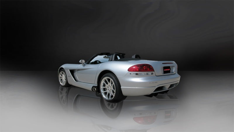 Corsa 2003-06 Dodge Viper 8.3L Polished Sport Cat-Back Exhaust (2.5in Inlet for Use w/ Stock Conv.)-tuningsupply.com