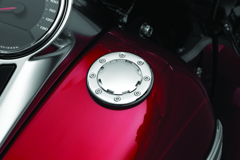 Kuryakyn Vented Flush Mount Gas Cap Chrome-tuningsupply.com