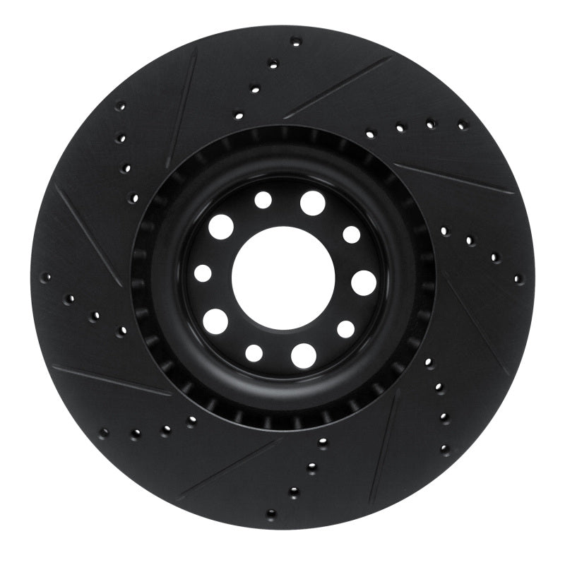 

R1 Concepts 633-16012R - RNC633-16012R - R1 2017-2025 Alfa Romeo Stelvio Front Right Drilled & Slotted Black Brake Rotor - Shipped in Europe - Tuningsupply.com
