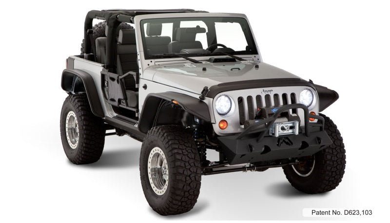 

Bushwacker  - BUS10919-07 - Bushwacker 07-18 Jeep Wrangler Flat Style Flares 4pc Fits 2-Door Sport Utility Only - Black - Shipped in Europe - Tuningsupply.com

